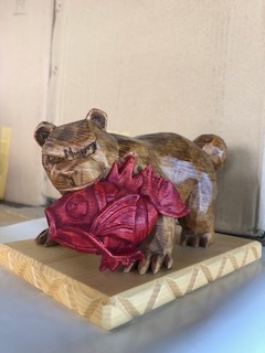 Yahoo!オークション - ポケモンgo リングマ＆コイキング 木彫りの置物