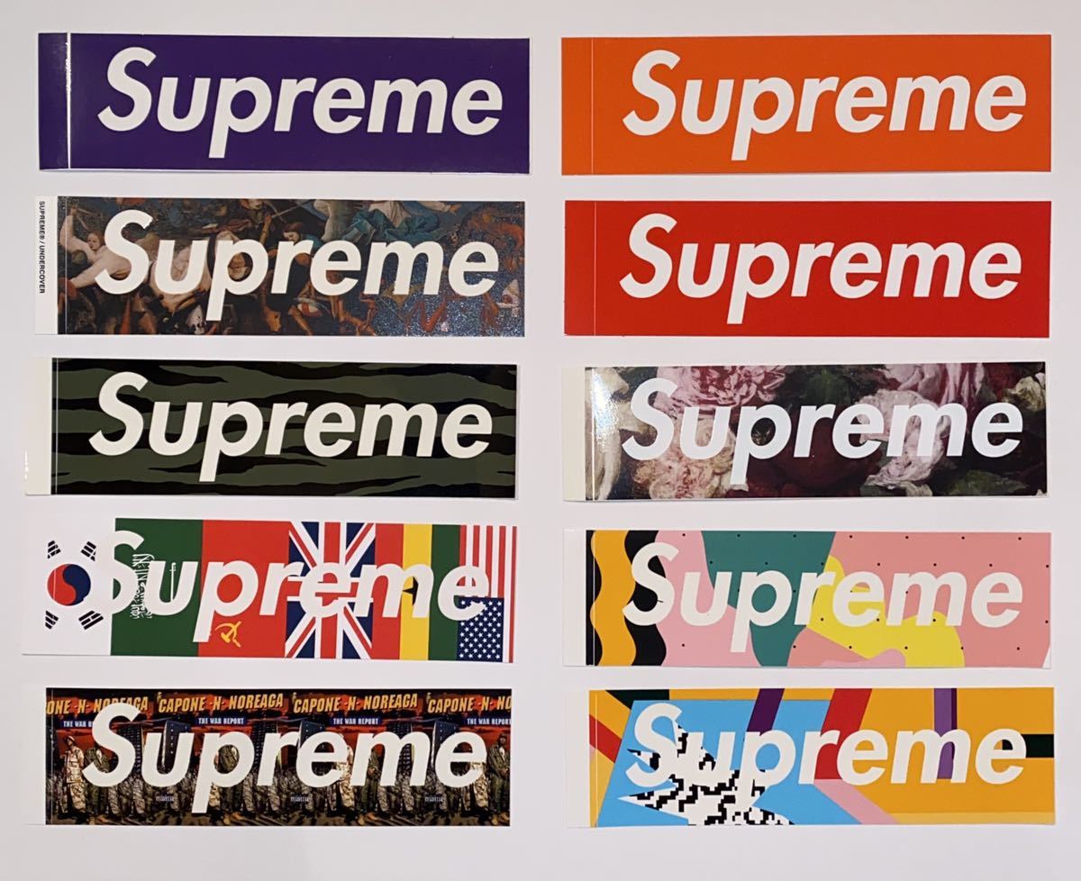 Yahoo!オークション - 歴代Supremeステッカー大放出 (54枚セット)