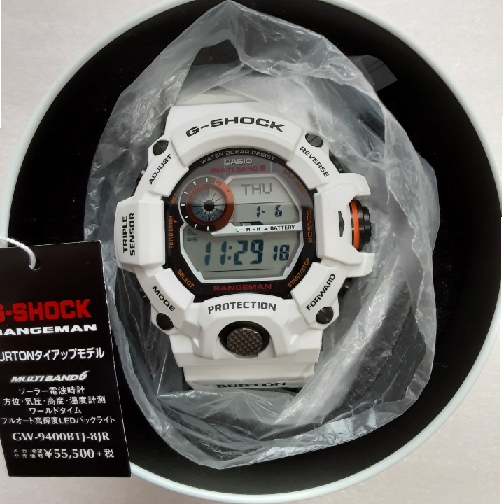 美品 CASIO G-SHOCK ジーショック GW-9400BTJ-8JR BURTON バートン