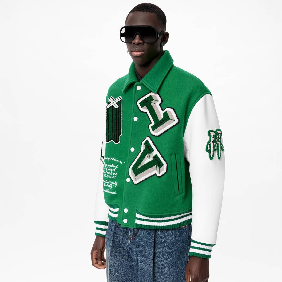 Yahoo!オークション - 新品未使用 Louis Vuitton Varsity Leather Jack