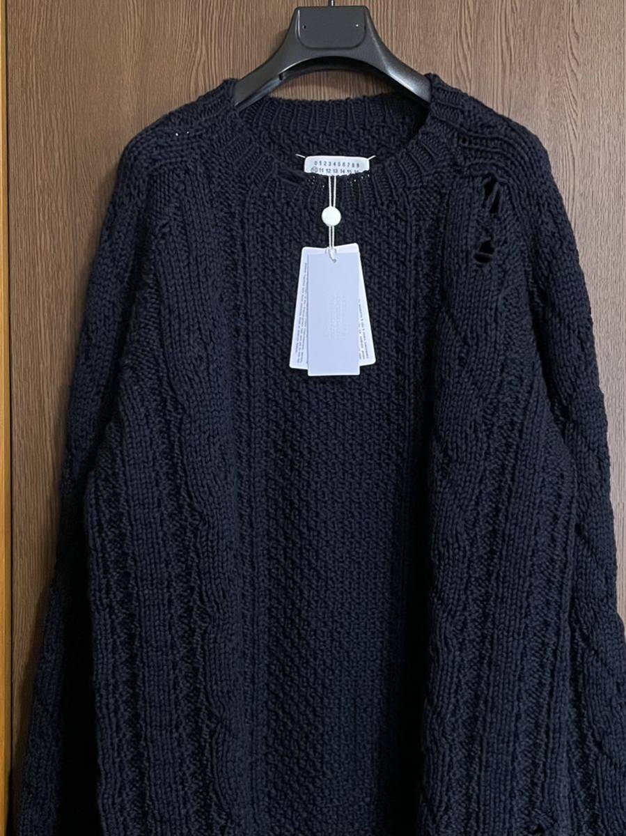 21AW新品XL メゾンマルジェラ デストロイ アランニット