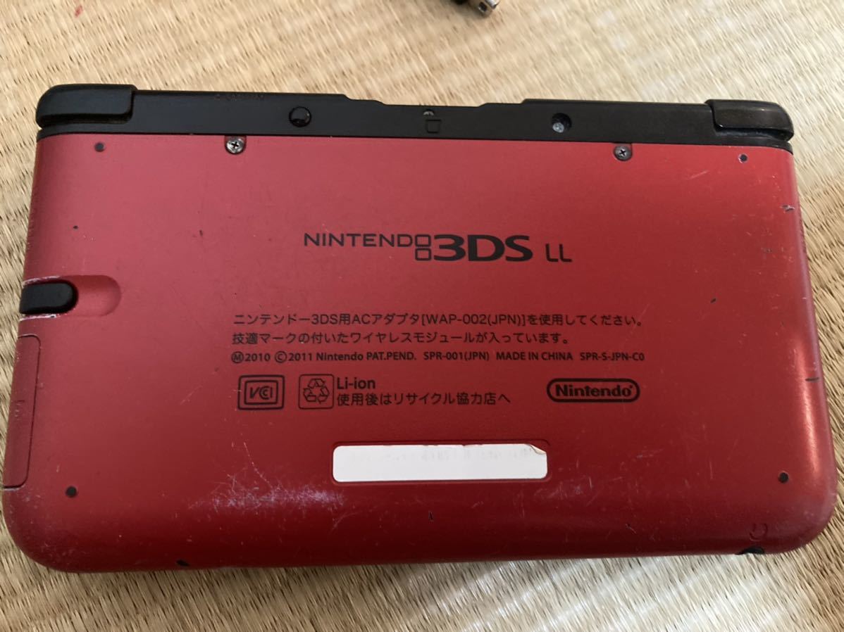 動作確認/初期化済/箱無 ニンテンドー3DS LL SPR-001(JPN) 本体 レッド