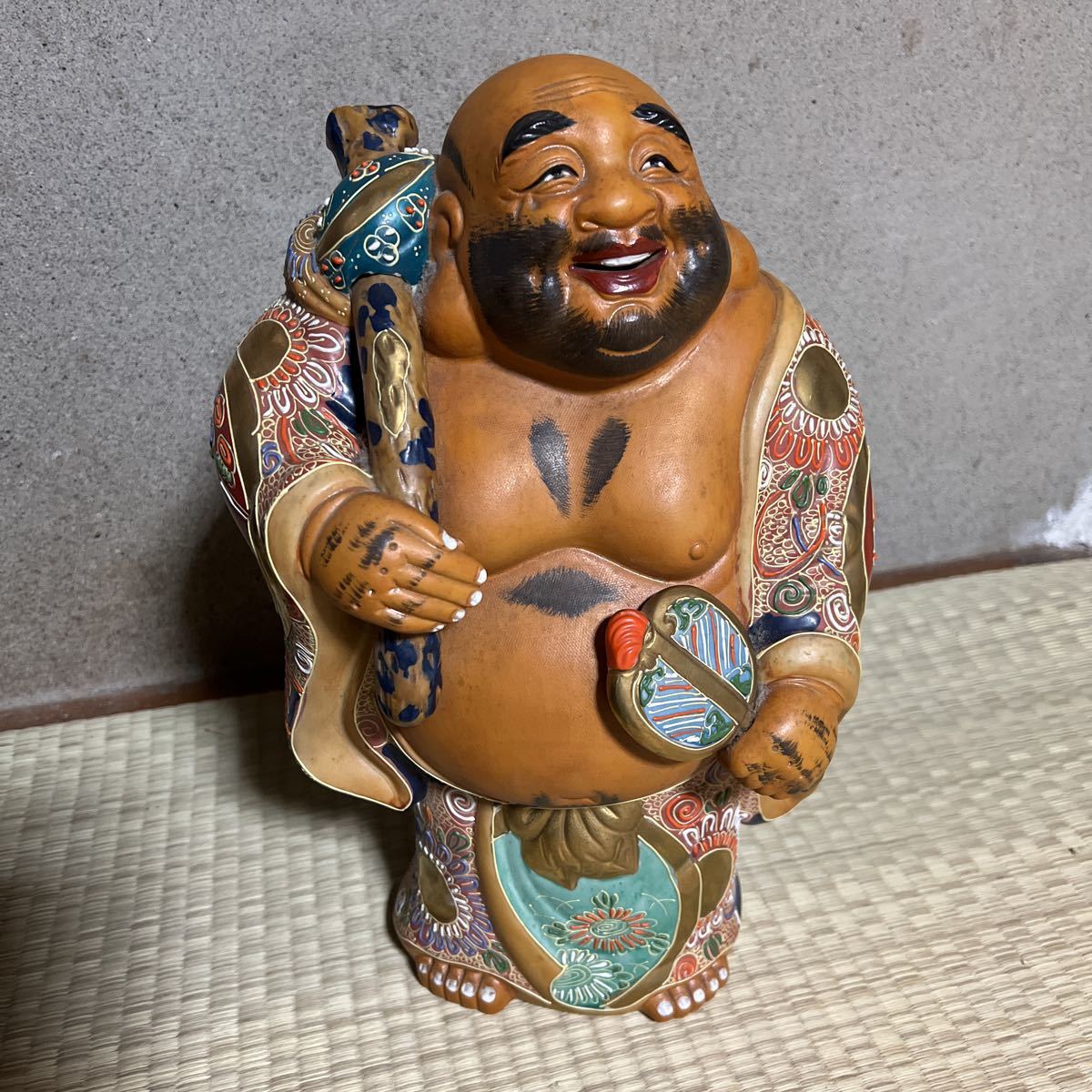 布袋様 九谷焼き 置き物 布袋様 九谷焼き 置き物 九谷焼 七福神 布袋