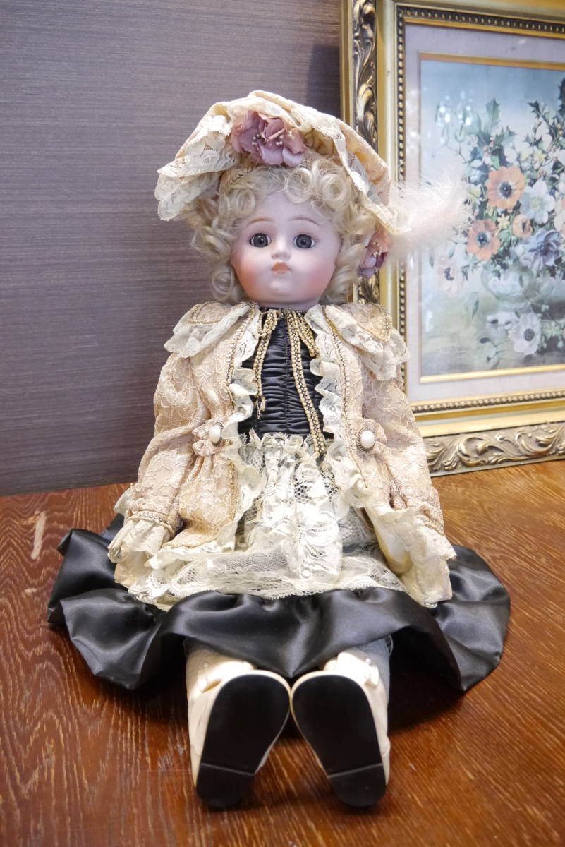 Yahoo!オークション - ビスクドール PAN/刻印有/刻印あり ガラス目 陶