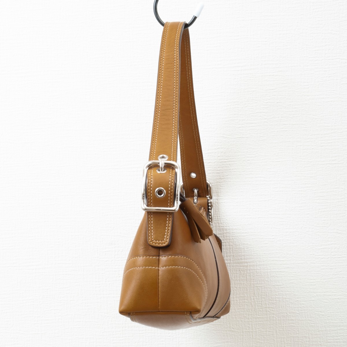 極美品】COACH(コーチ)レザー ワンショルダーバッグ ブラウン 8A64