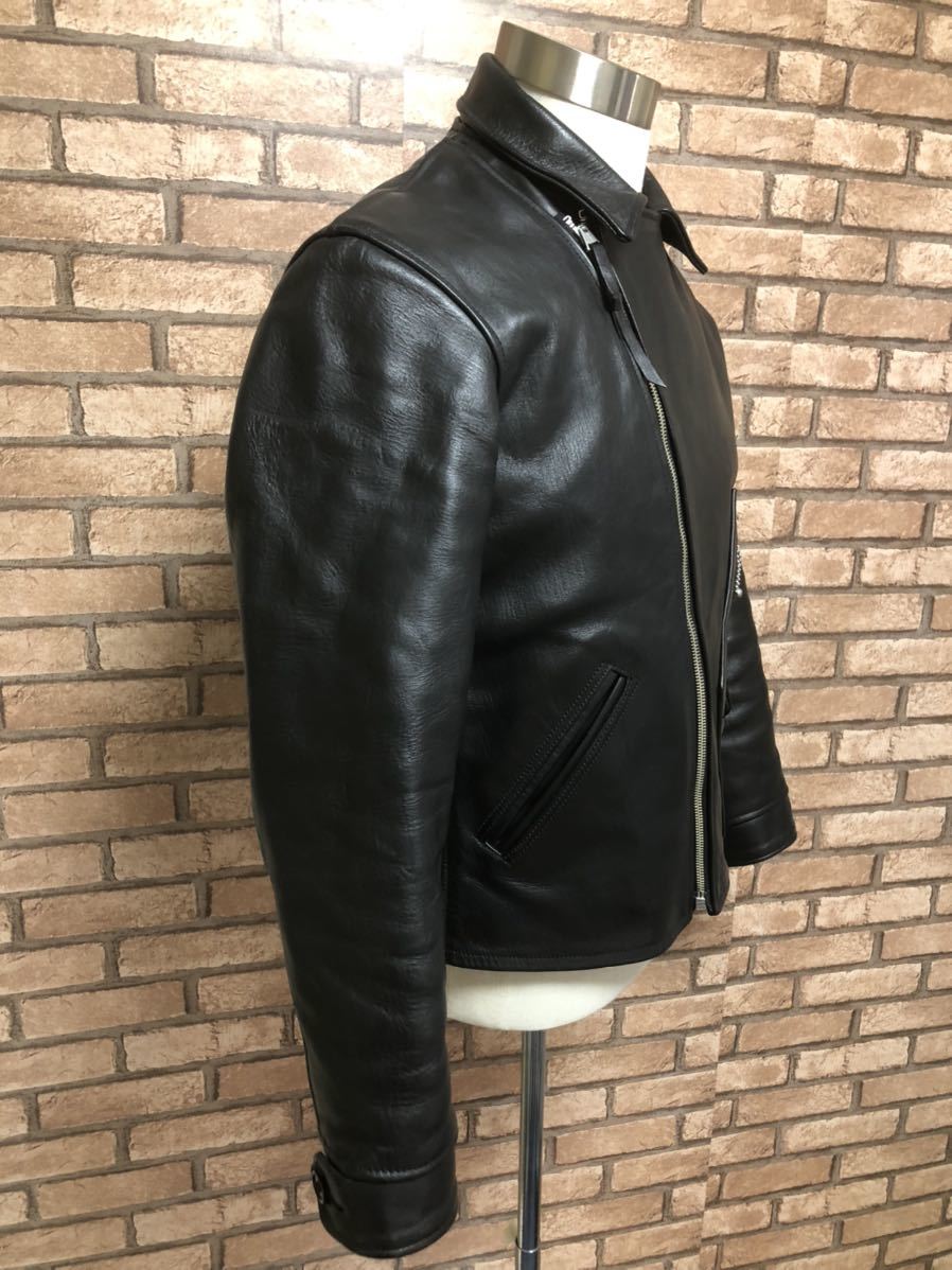 送料無料 即決 atlast&co LEATHER JACKET アットラスト ダブル