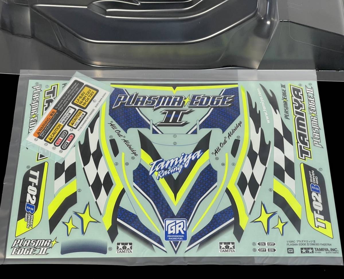 送料無料 1/10 RC タミヤ TT-02B プラズマエッジⅡ ボディ ステッカー