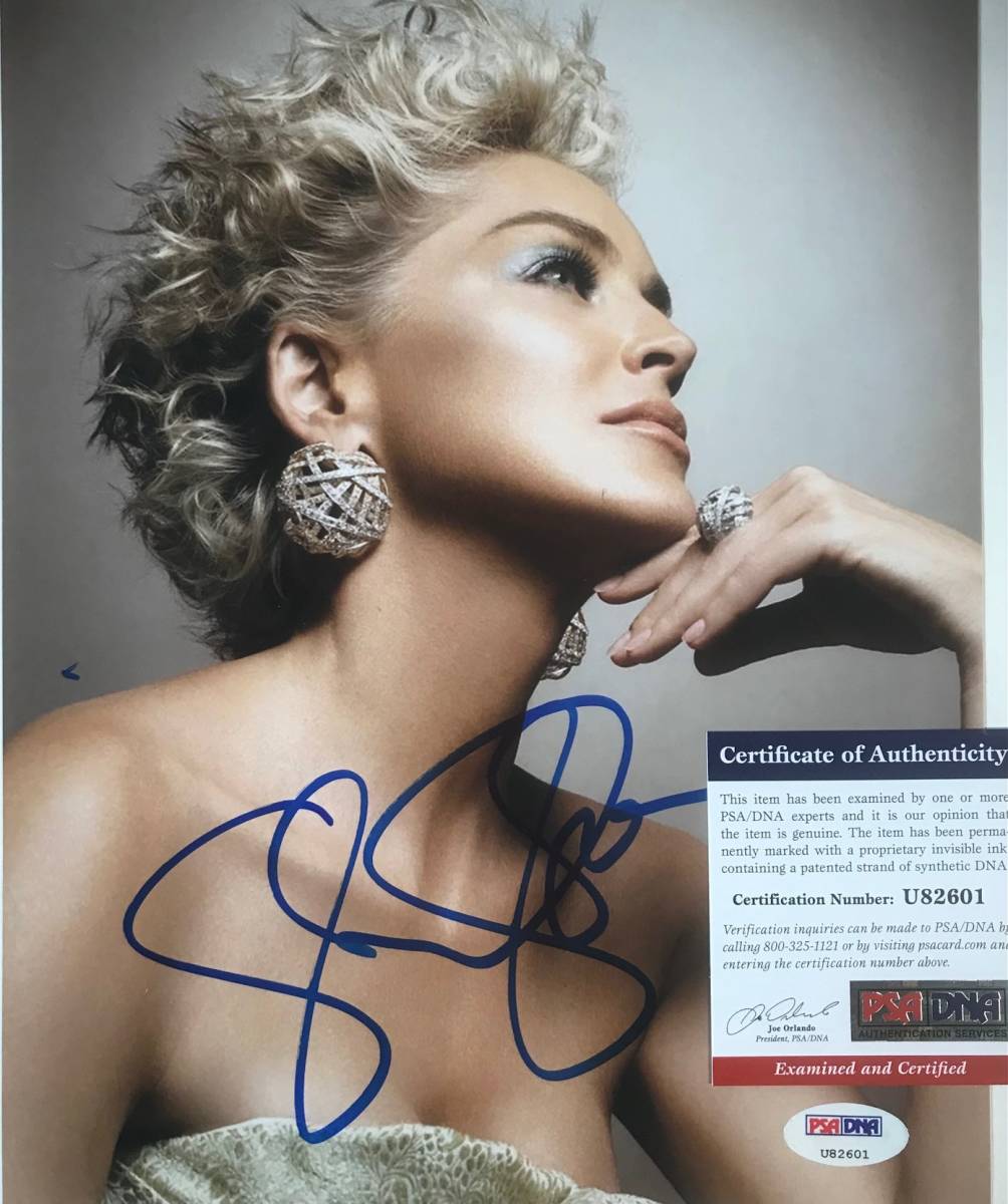Yahoo!オークション - PSA/DNA 鑑定済 本物 シャロン・ストーン 直筆サ