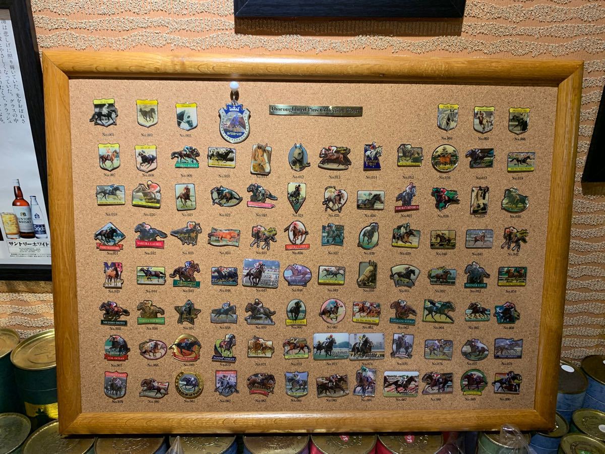 JRA 競走馬ピンバッジ コレクション 90頭【すべて G1馬】レアな物多数