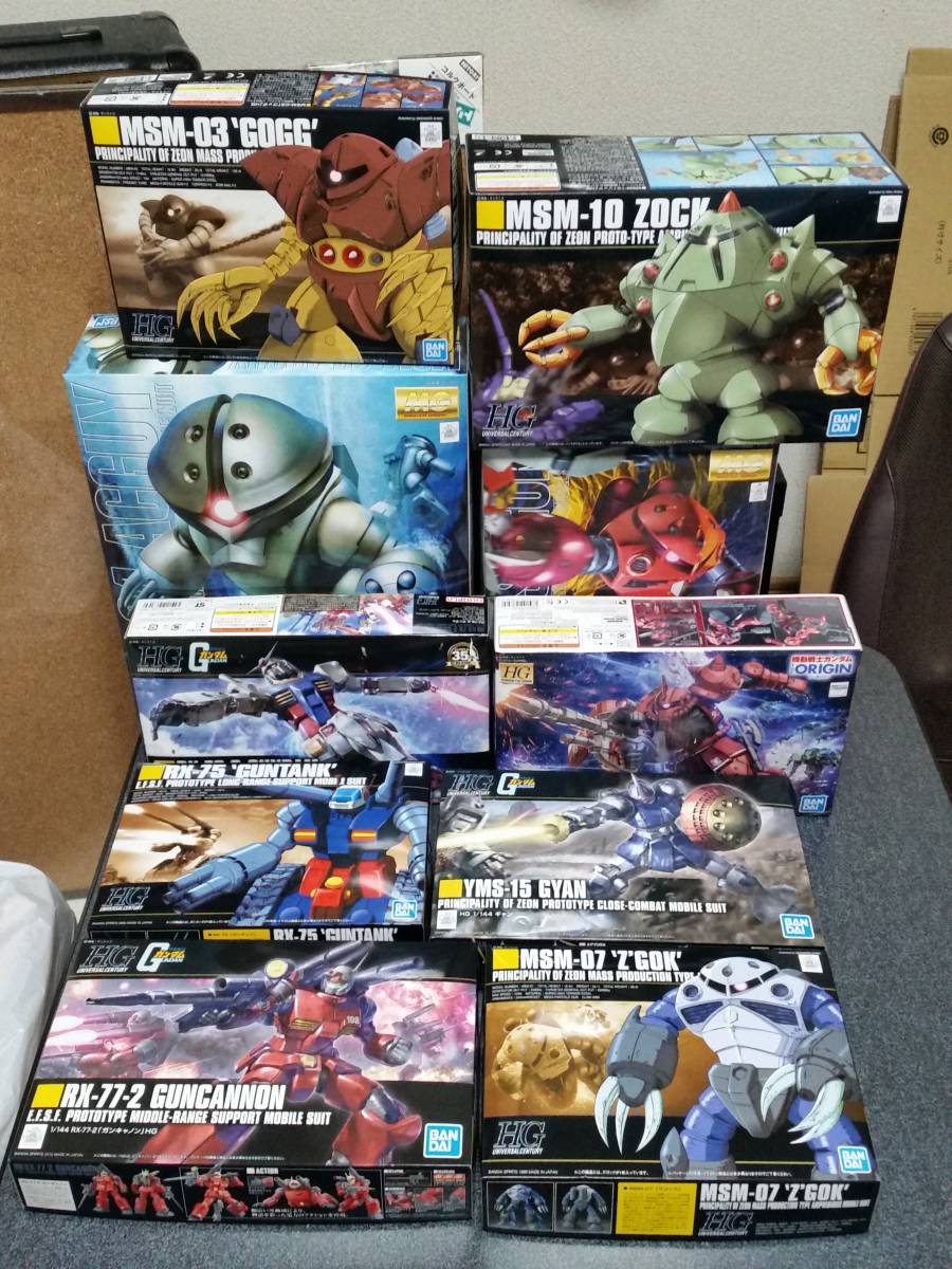 Yahoo!オークション - MG 1/100 アッガイ ズゴック HG 1/144 ゾック ズ