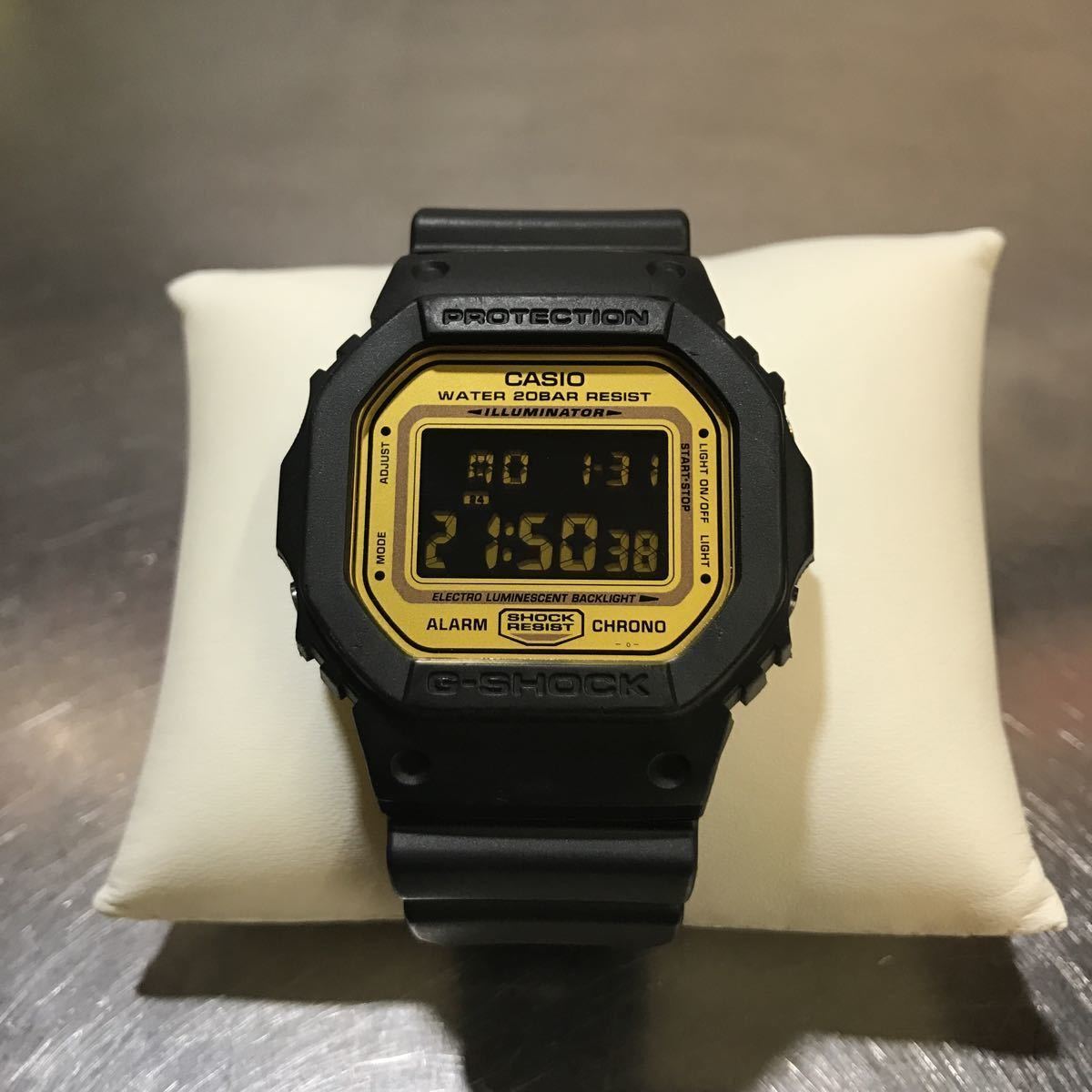 Yahoo!オークション - G-SHOCK DW-5600RC-5JF カスタム ゴールド スピ