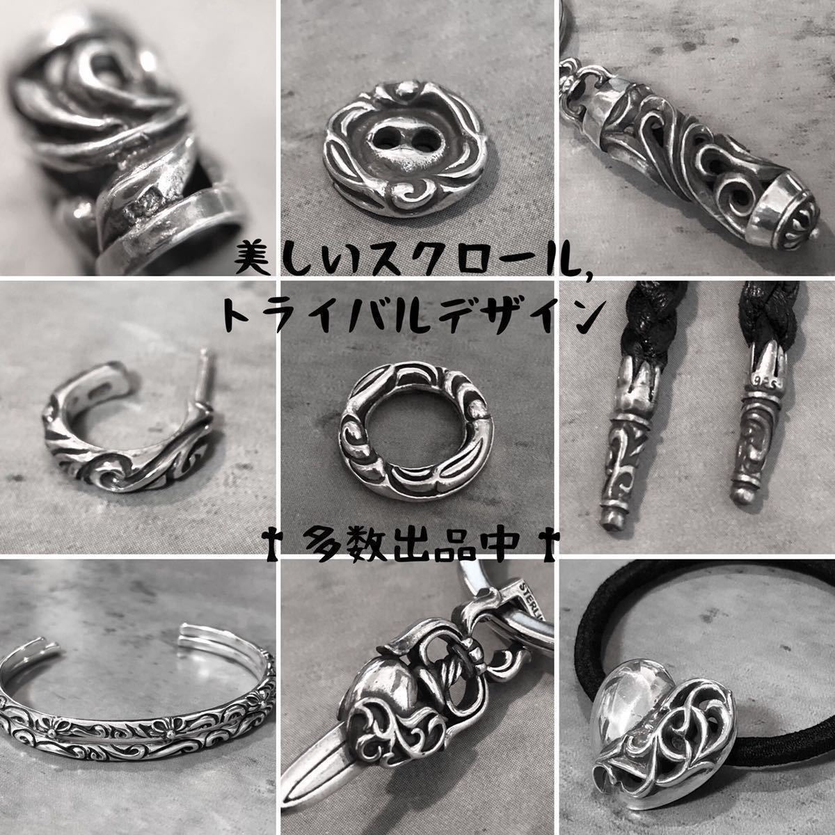 シルバー925 オーバルクロス コンチョ ヘアゴム ヘアバンド ブレス 検