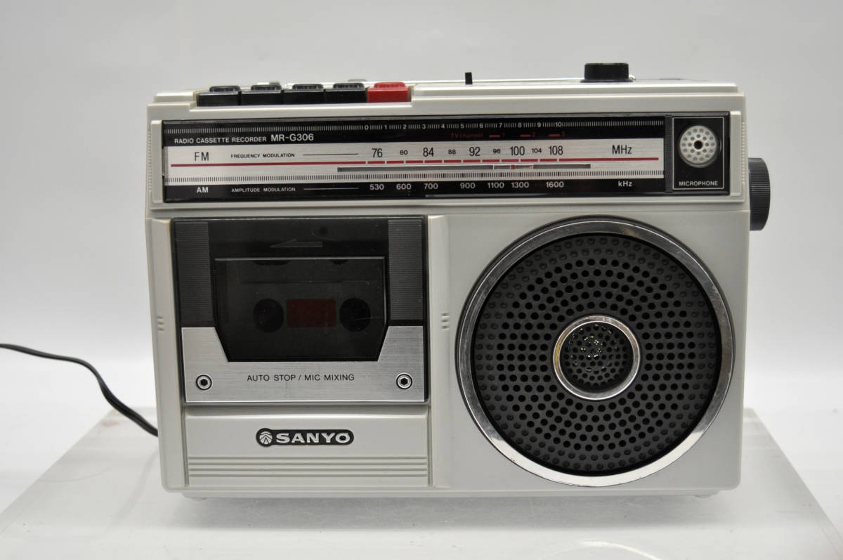 Yahoo!オークション - SANYO サンヨー MR-G306 ラジカセ FM/AM ラジオ