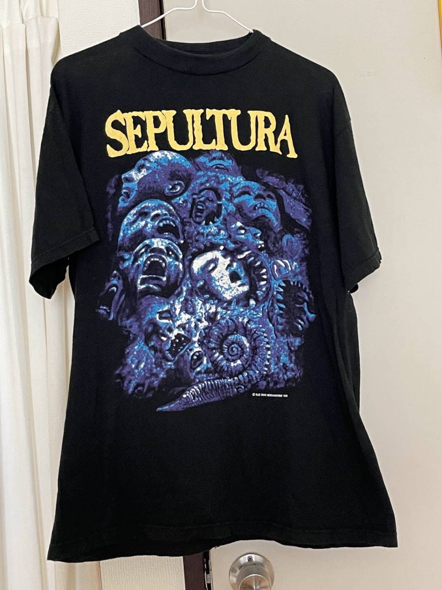 Yahoo!オークション - 90s SEPULTURA Tシャツ CHAOS A.D. VINTAGE SODO
