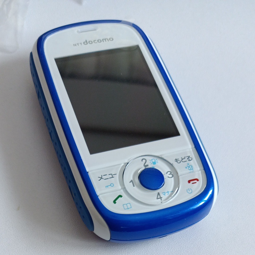 ドコモ キッズケータイ HW-01D ブルー 付属品一式付き 未使用 保管品