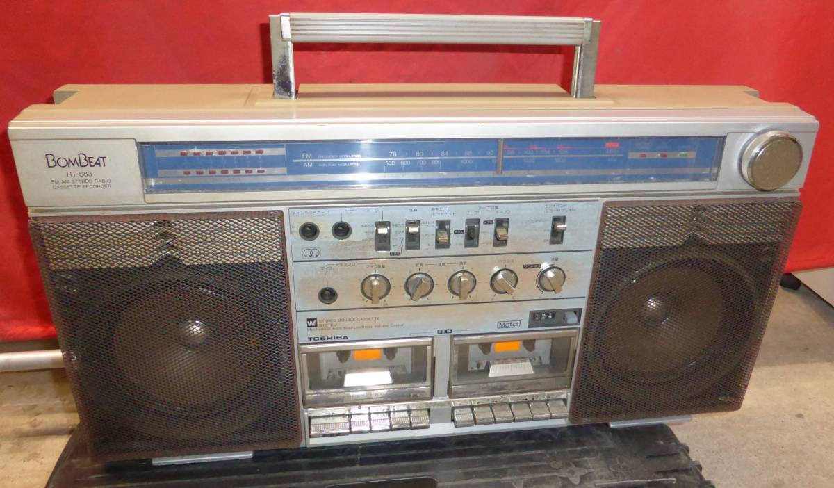 Yahoo!オークション - TOSHIBA 東芝 BOMBEAT 大型ステレオラジオカセッ