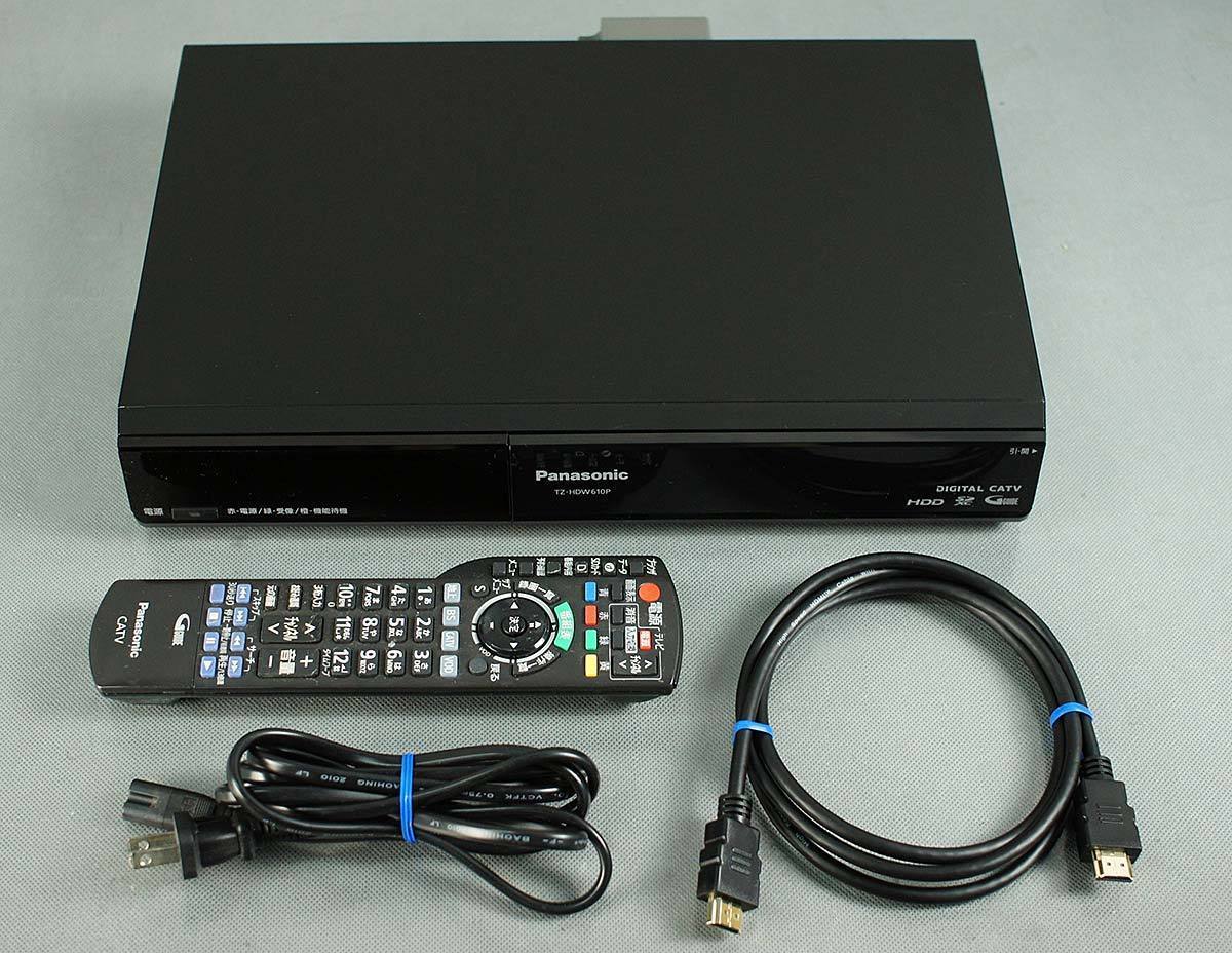 Panasonic TZ-HDW600F ケーブルテレビ リモコン付き 動作品 中古 [中古