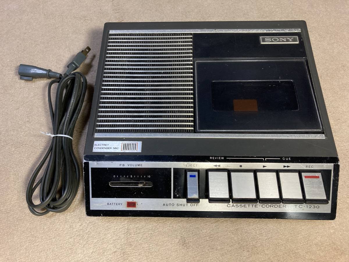Yahoo!オークション - レトロなSONY カセットテープレコーダーTC-1230