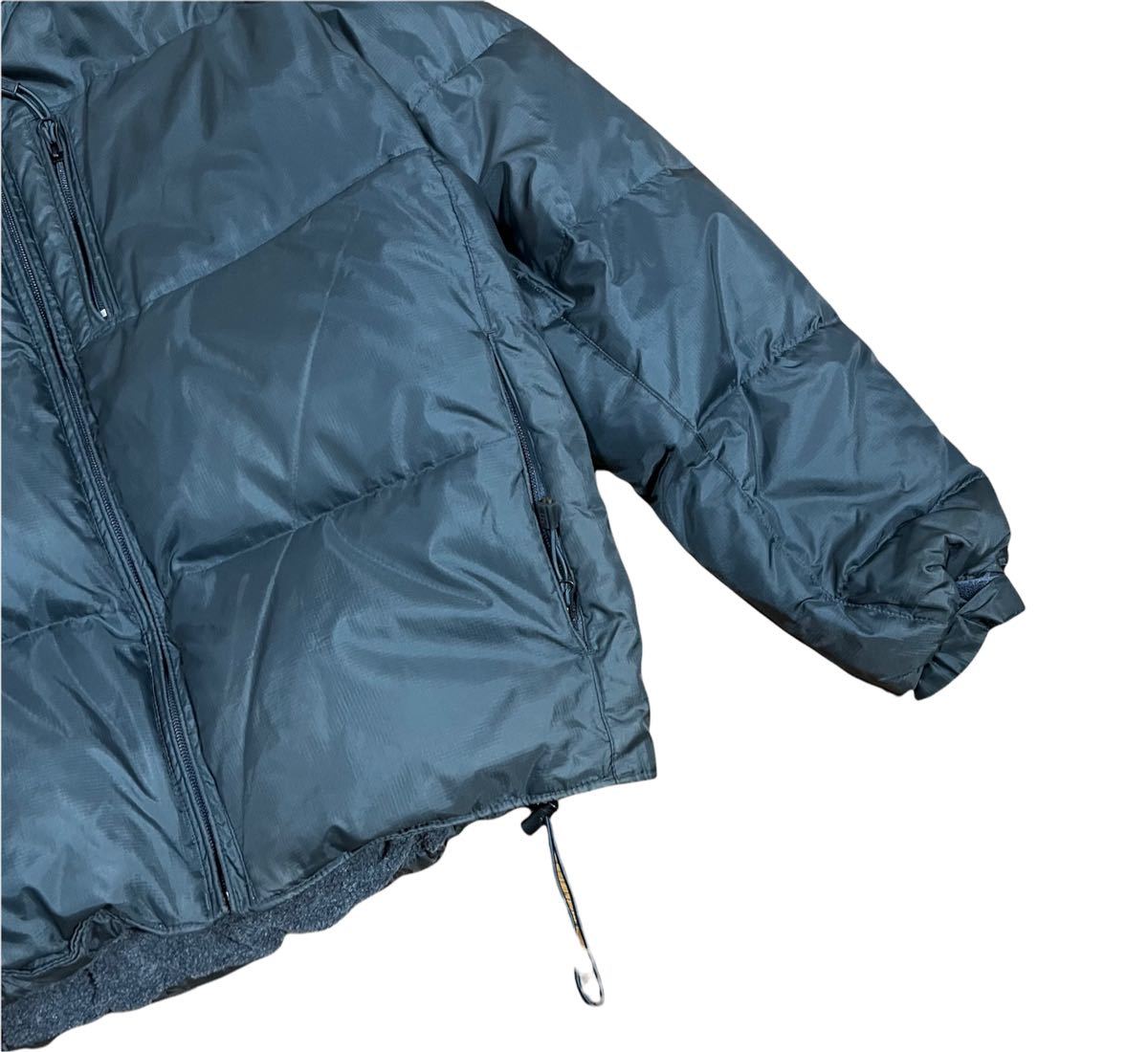 90s USA OLD GAP ギミックダウンジャケット S グレー系 入手困難