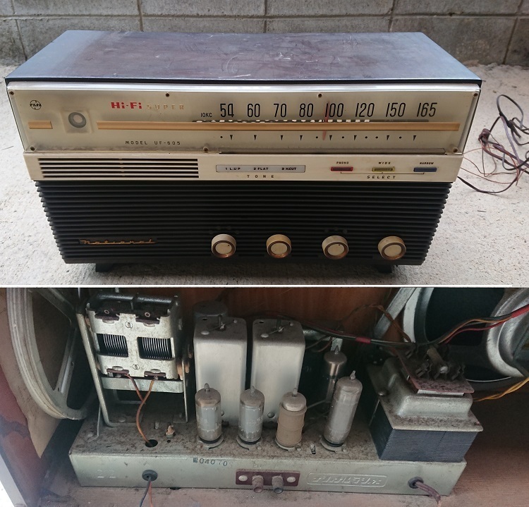 National ナショナル 真空管ラジオ Hi-Fi SUPER UF-605 【公式通販】