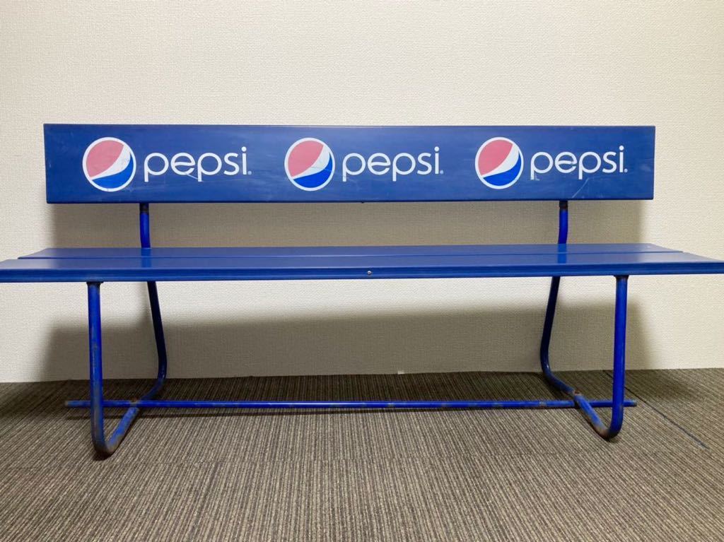 Yahoo!オークション - SUNTORY PEPSI サントリー ペプシコーラ ベンチ