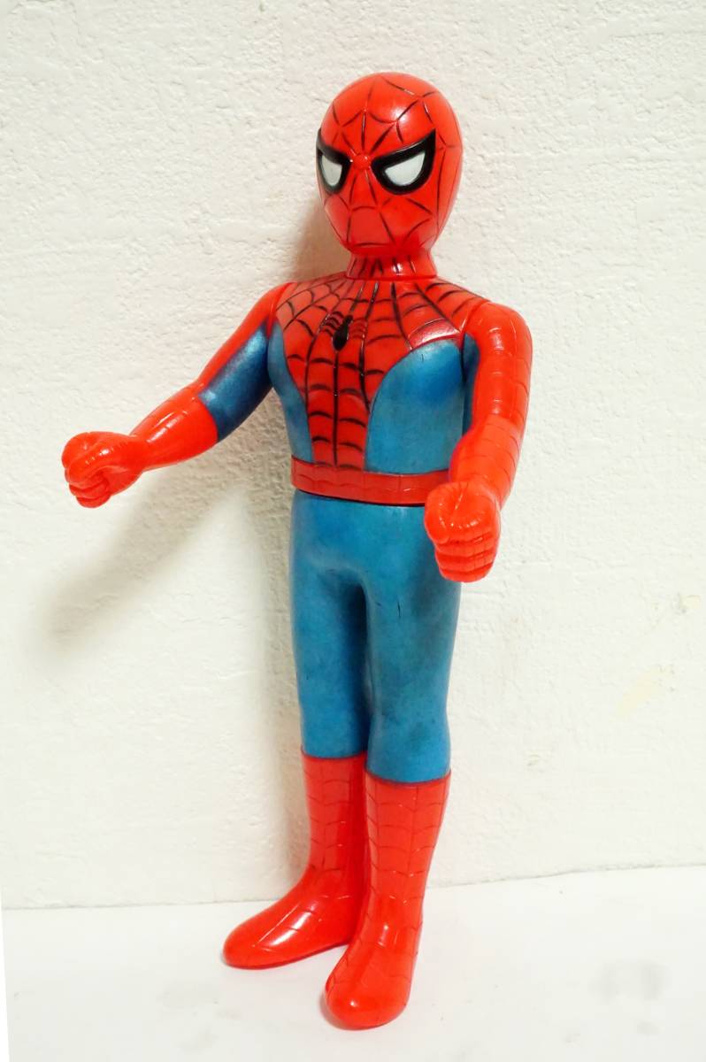 Yahoo!オークション - 当時物 1978 東映 スパイダーマン ソフビ人形 S