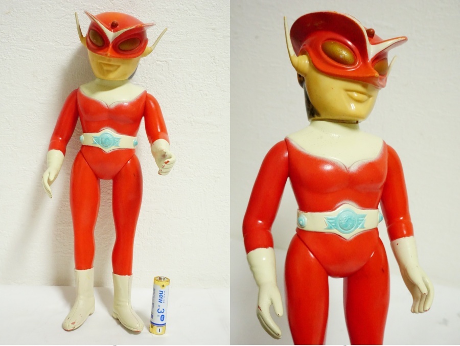 Yahoo!オークション - 当時物 ブルマァク レッドマン 高さ28cm ソフビ