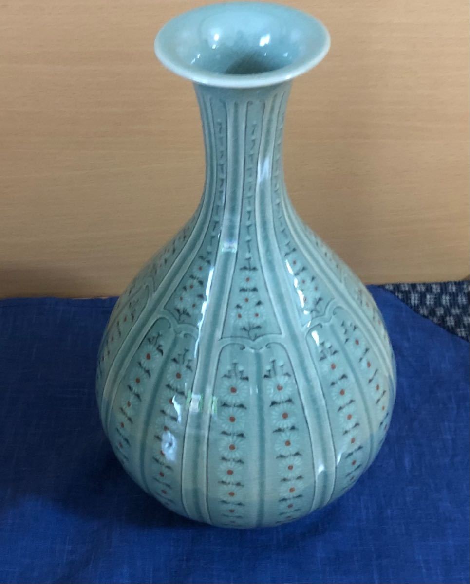 未使用 古岩 金興福作 高麗青磁 花瓶｜Yahoo!フリマ（旧PayPayフリマ）