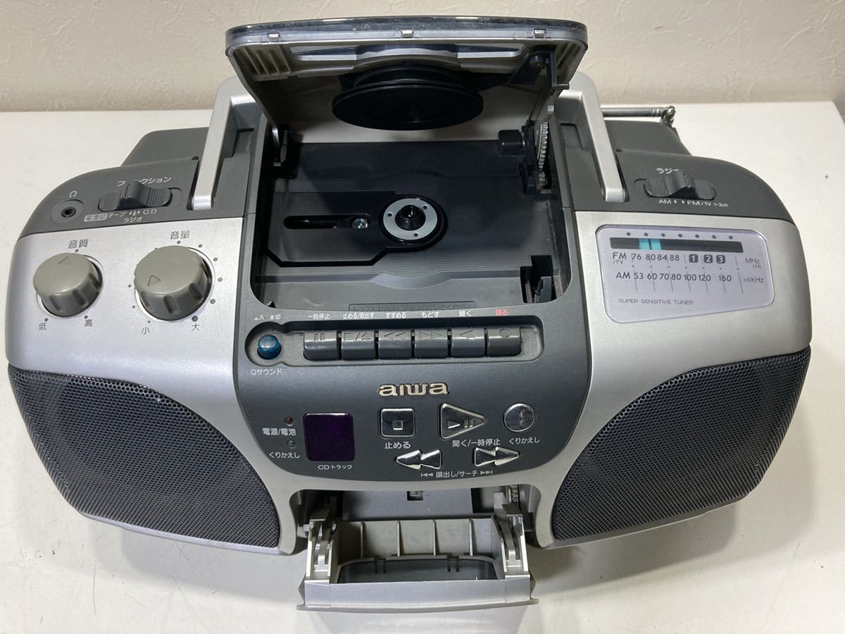 Yahoo!オークション - 【aiwaアイワ】CDラジカセ CSD-ES227