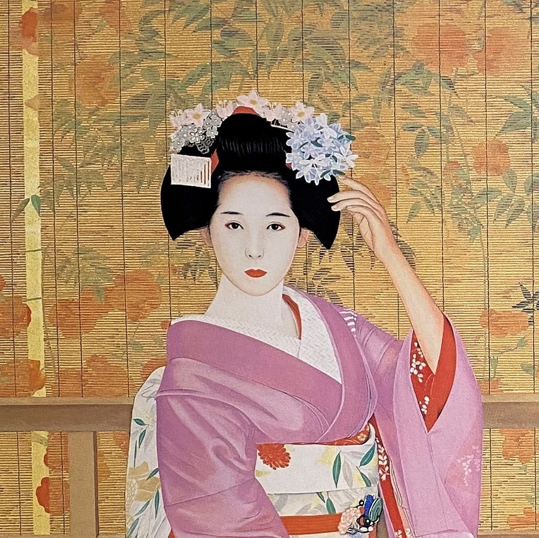 青山亘幹 絵画 夏 日本画 青山亘幹 絵画 夏 日本画