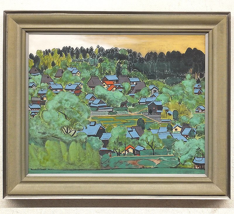 Yahoo!オークション - 【GLC】小松均 「大原風景」 日本画12号共シール