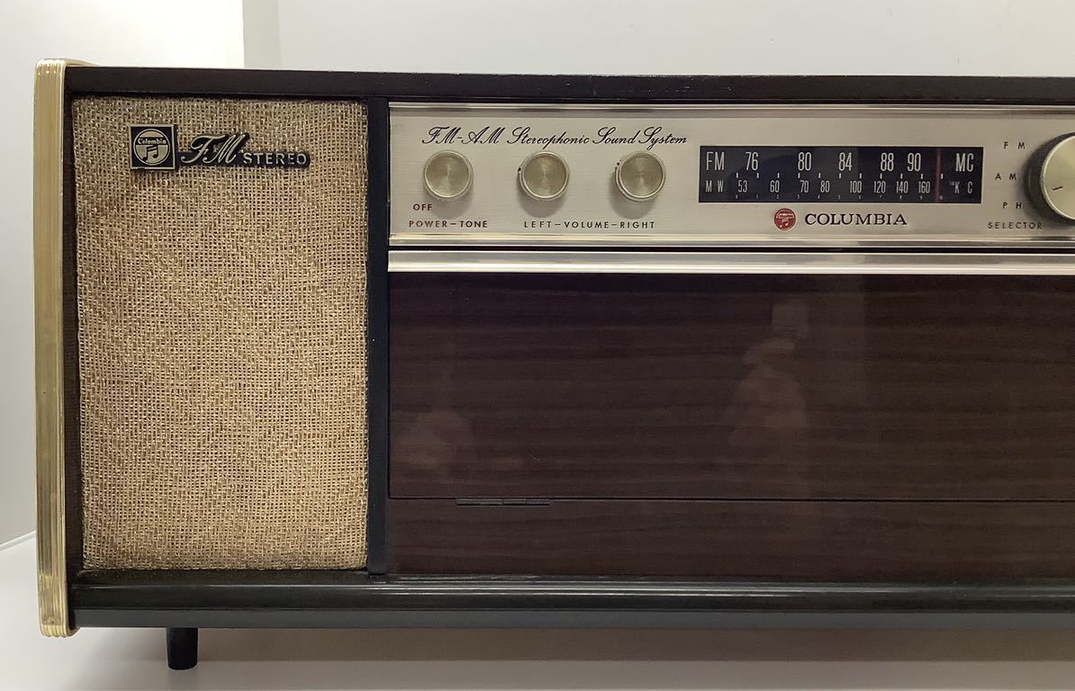 Yahoo!オークション - 昭和レトロ 真空管 ラジオ コロンビア #333D FM/