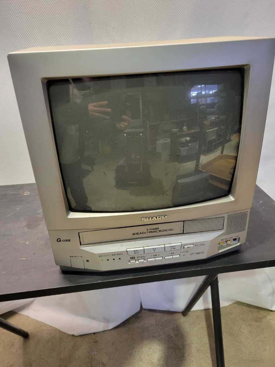 Yahoo!オークション - SHARP 14インチ ブラウン管 テレビデオ シャープ