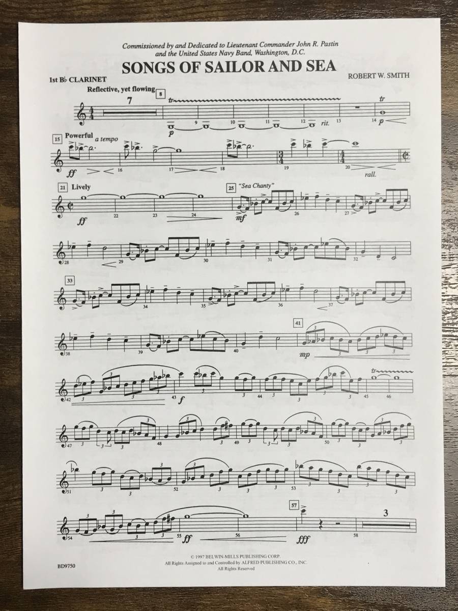 海の男達の歌（吹奏楽楽譜） 海の男たちの歌／Songs of Sailor and Sea