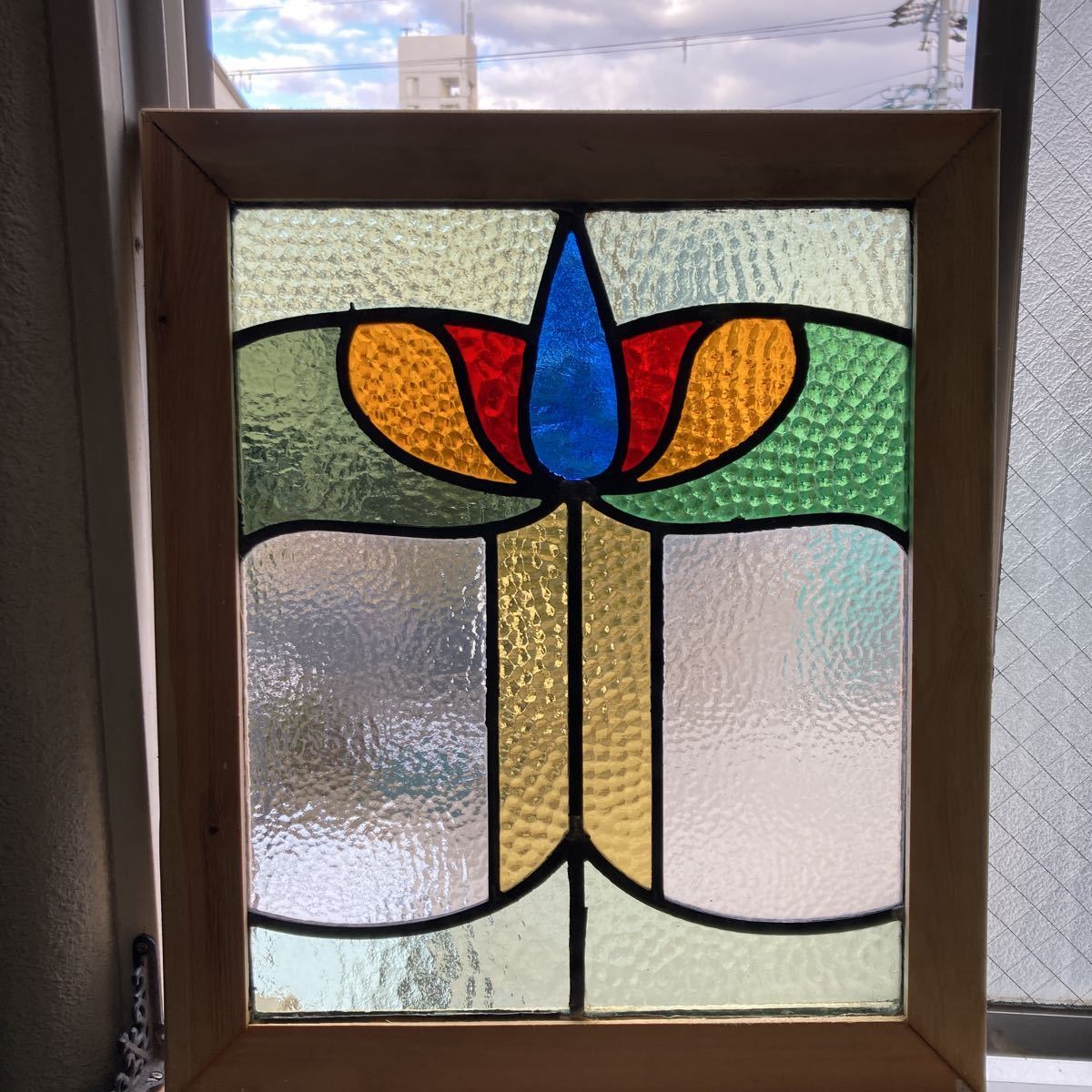 12S-21 アンティークステンドグラス/1920-1930/イギリス/英国 8s-52