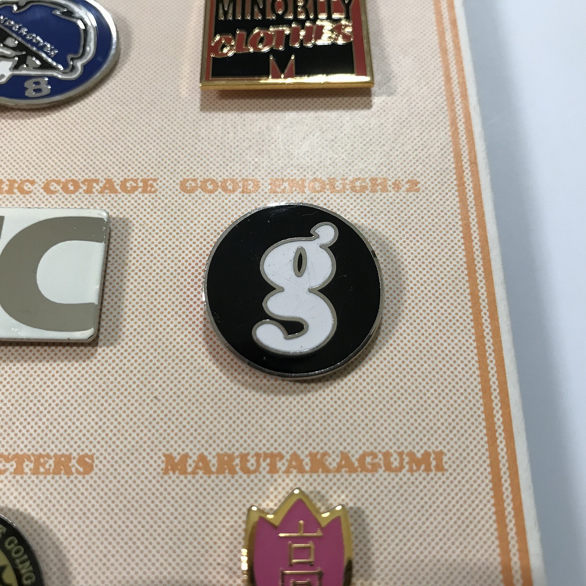 Yahoo!オークション - 初期物 GOODENOUGH g ピンバッジ グッドイナフ E