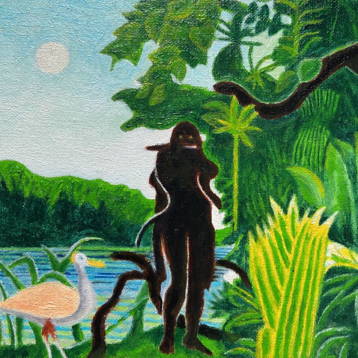 肉筆手描きの油絵模写画 ルソー 蛇使いの女｜Yahoo!フリマ（旧PayPay