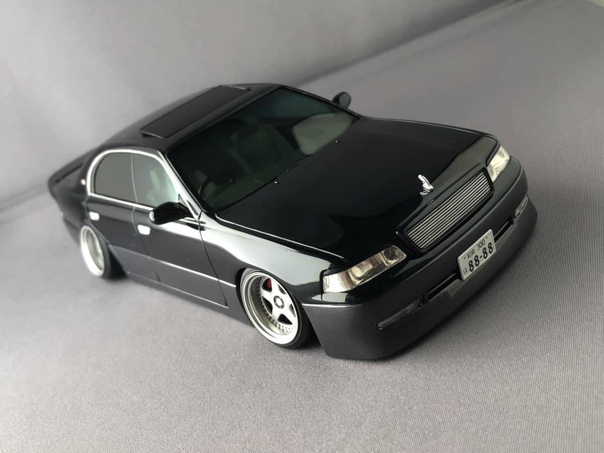 Yahoo!オークション - アオシマ1/24ジャンクション14マジェスタ完成品