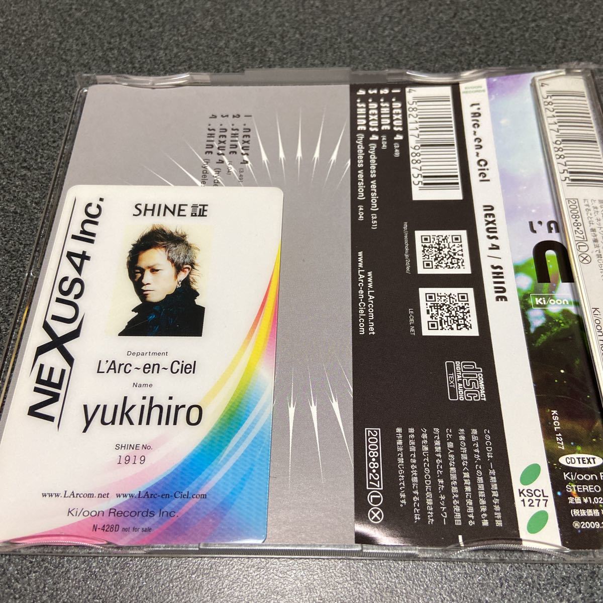 Yahoo!オークション - L'Arc～en～Ciel シングルCD NEXUS 4/SHINE SHI