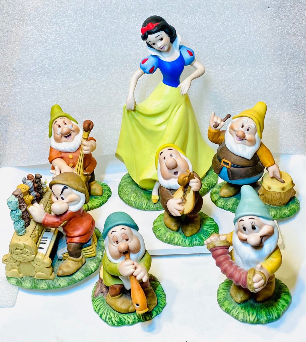 白雪姫と7人の小人たち 加藤工芸 陶器 ハンドメイド ガーデン