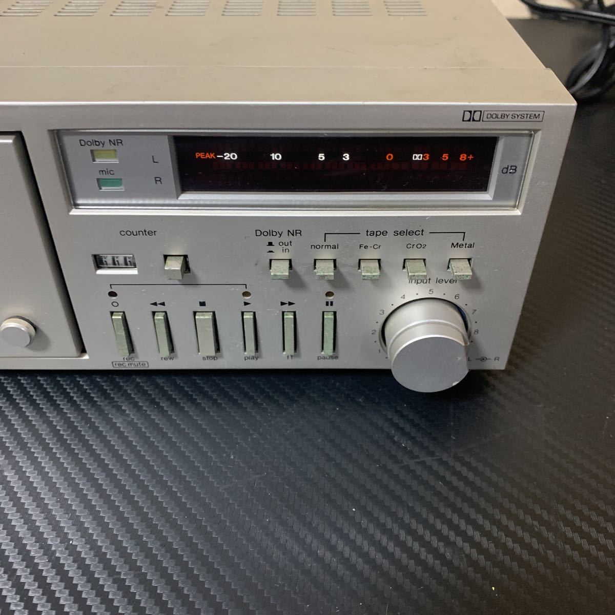 Technics RS-M02 ステレオカセットデッキ 再生確認済 現状品 Technics