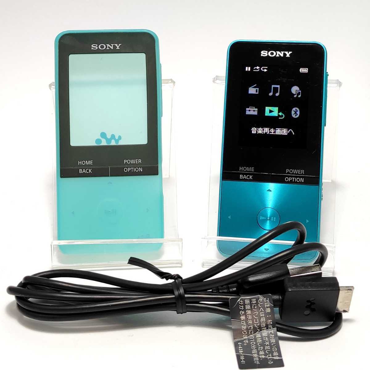 2005525【外装綺麗】SONY NW-S313 WALKMAN 4GB ブルー Bluetooth