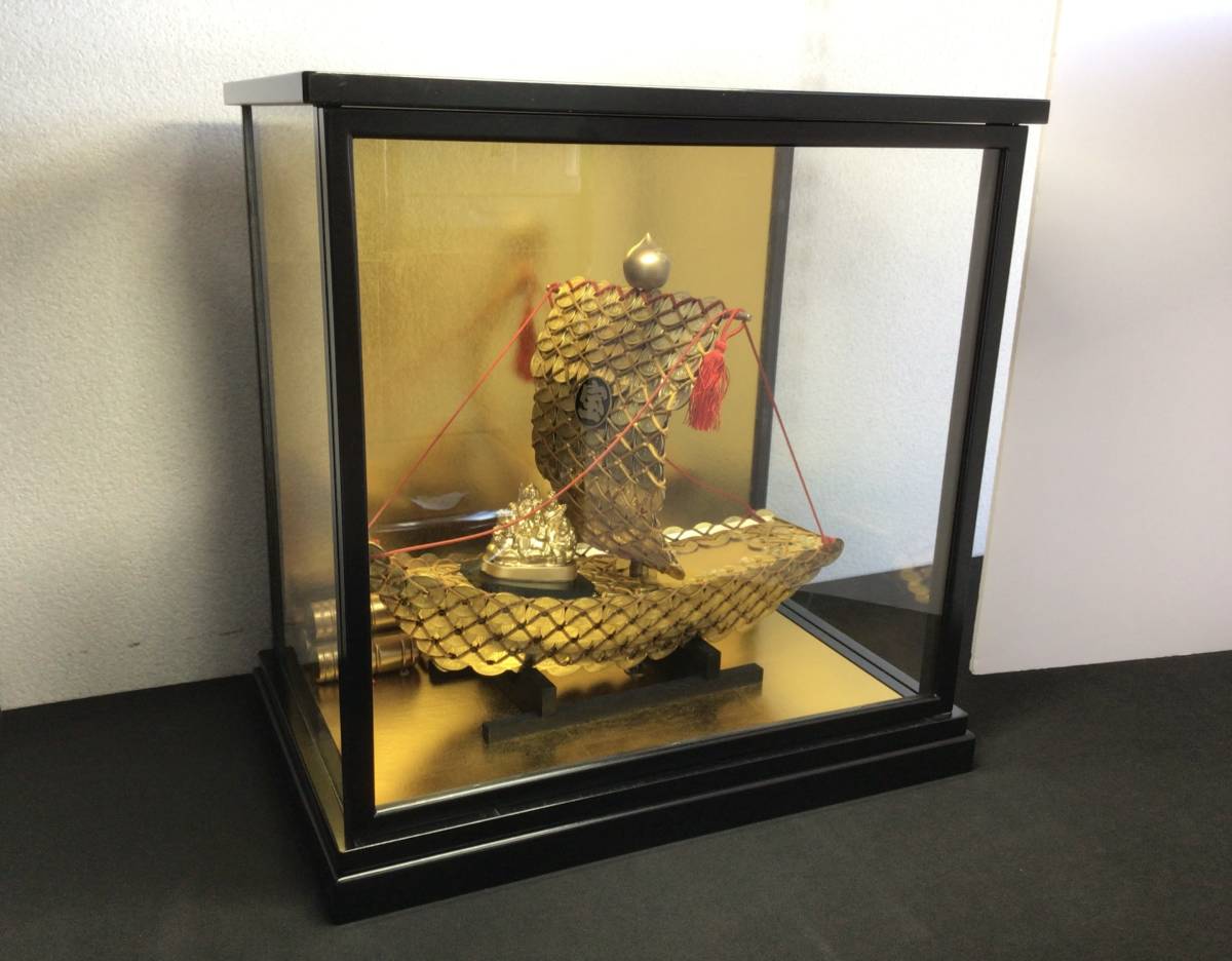 Yahoo!オークション - 【0218 ST0150】御縁 宝船 七福神 五円玉船 ガラ