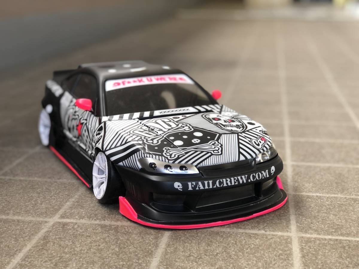 Yahoo!オークション - ラジコンボディー S15 シルビア FAIL CREW 仕様