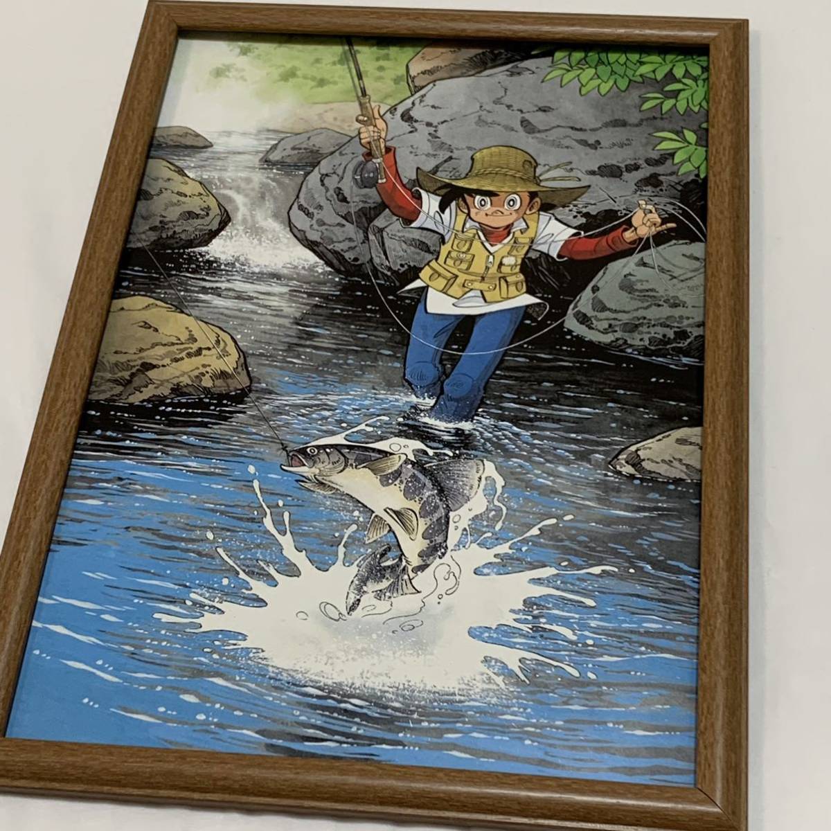Yahoo!オークション - 釣りキチ三平 B4サイズ ポスター 額装品 矢口高