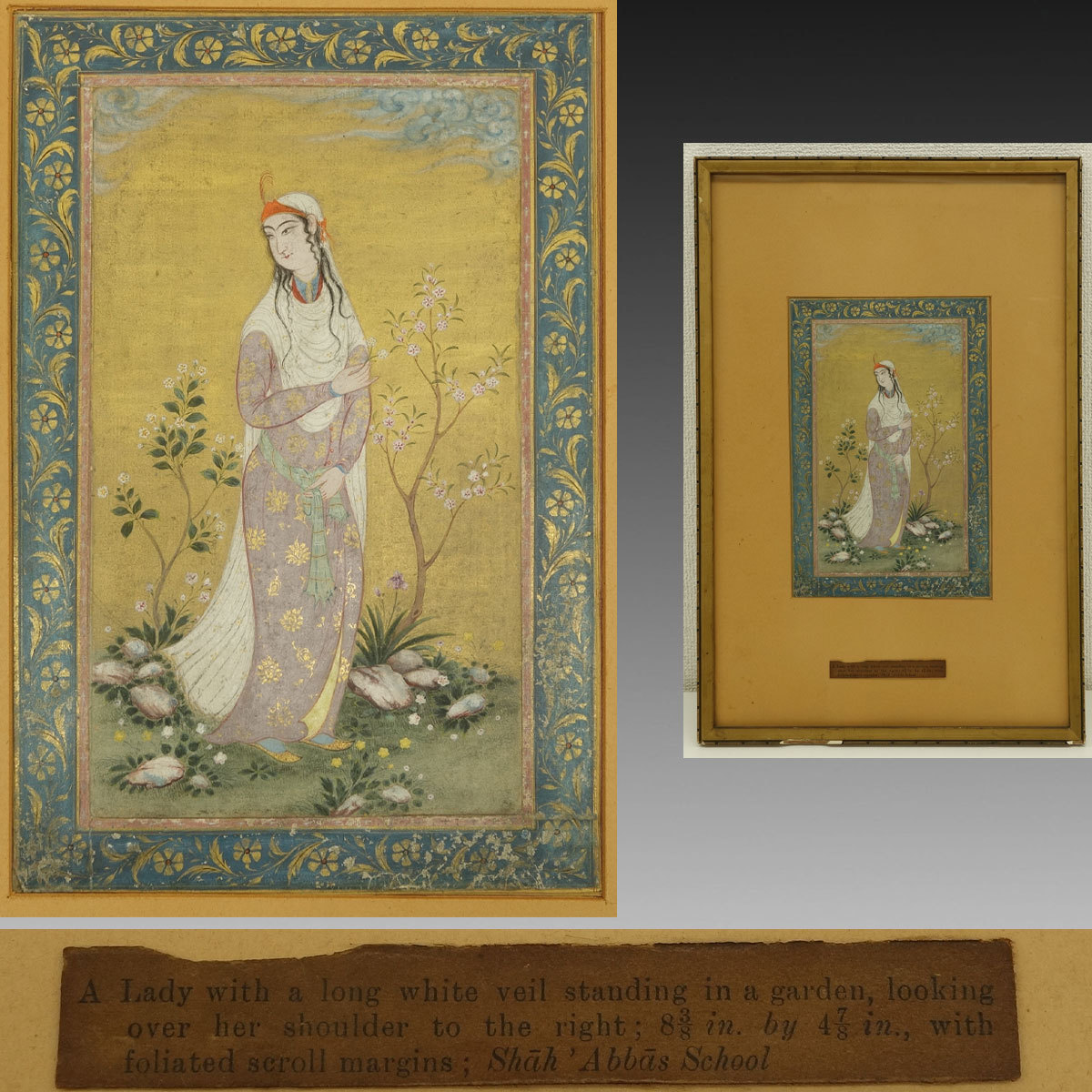 Yahoo!オークション - 喜聞 『ペルシャミニアチュール美人画』1額 古筆