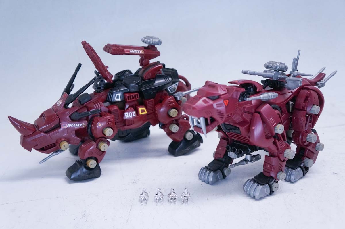 Yahoo!オークション - 旧ゾイド サーベルタイガー レッドホーン 2体セ