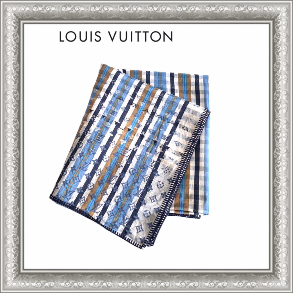LOUIS VUITTON ルイヴィトン ブランケット 膝掛け モノグラム