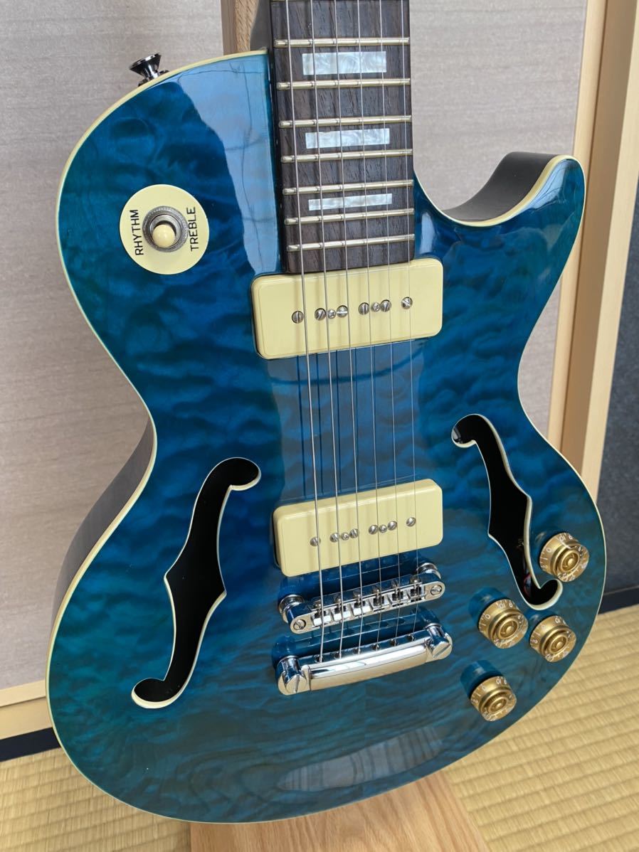 Yahoo!オークション - Playtech LP-500 Premium Qilt Top F-Hole P-90