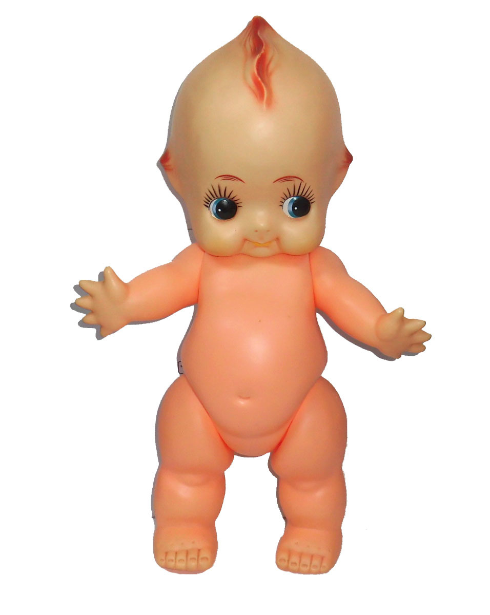 昭和レトロ ビッグサイズ キューピー人形 ソフビ 緑羽 特大｜Yahoo